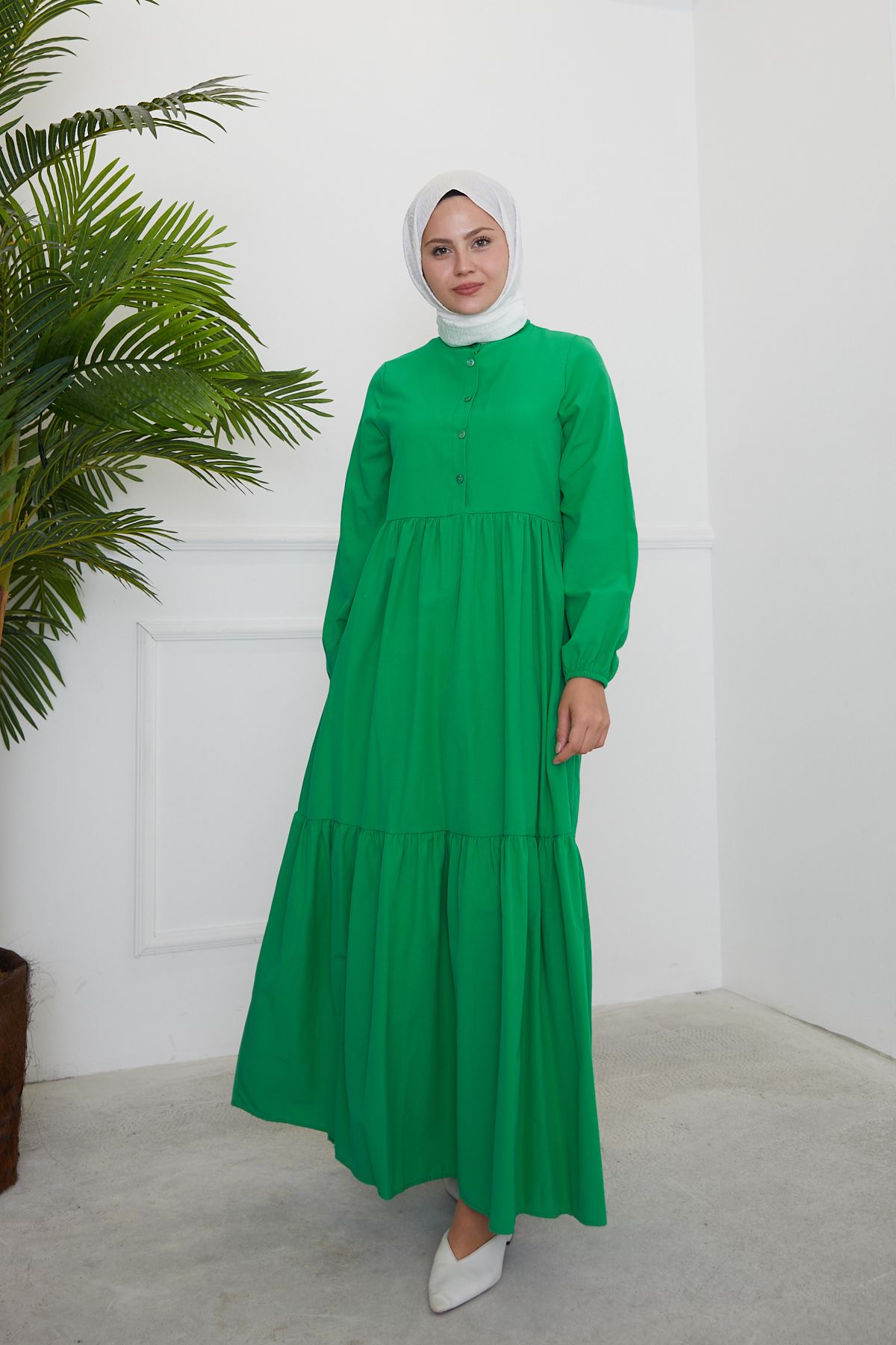 Gizli Patlı Elbise-Yeşil