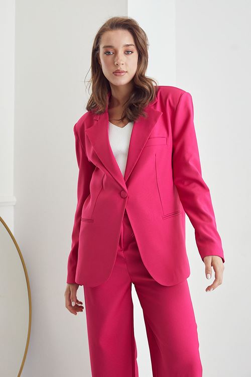 Saten Palazzo Takım-Fuşya