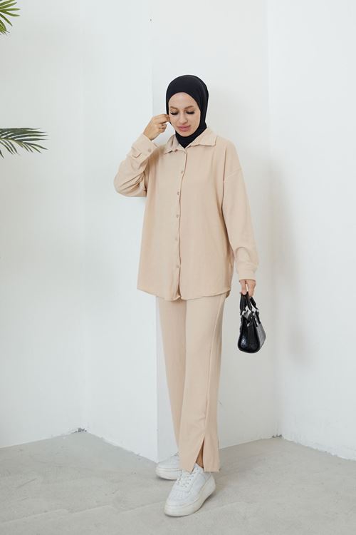Pantolon Takım-Bej
