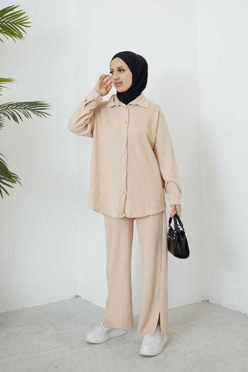 Pantolon Takım-Bej