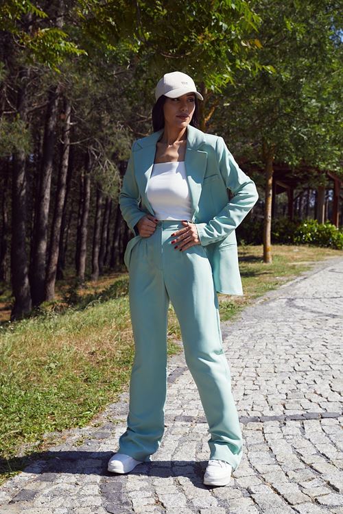 Retro Palazzo Takım-Açık Mint