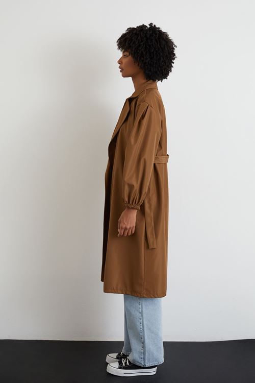 Kuşaklı Trençkot-Kahve