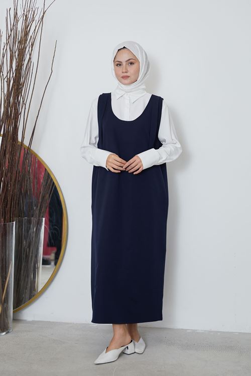 Omuz Detaylı Jile-Lacivert