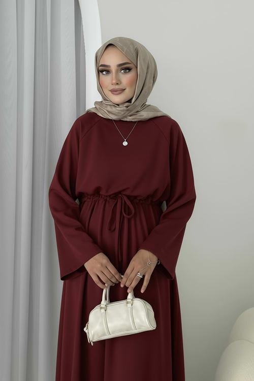 Beli Tünelli Oysho Elbise-Bordo