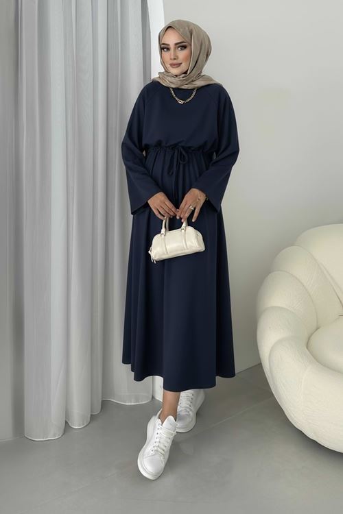 Beli Tünelli Oysho Elbise-Lacivert