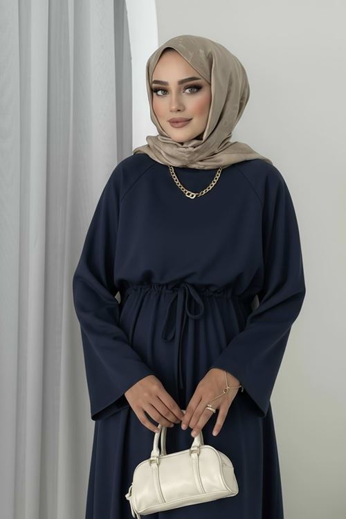 Beli Tünelli Oysho Elbise-Lacivert