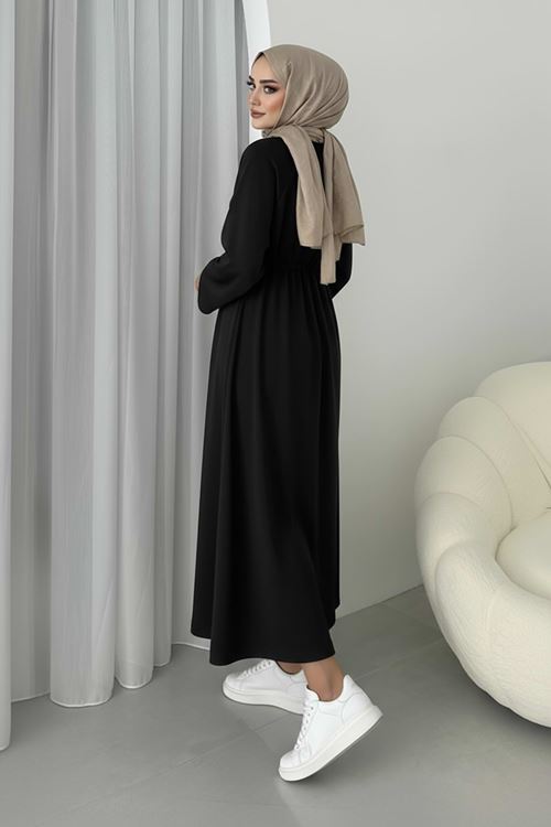 Beli Tünelli Oysho Elbise-Siyah