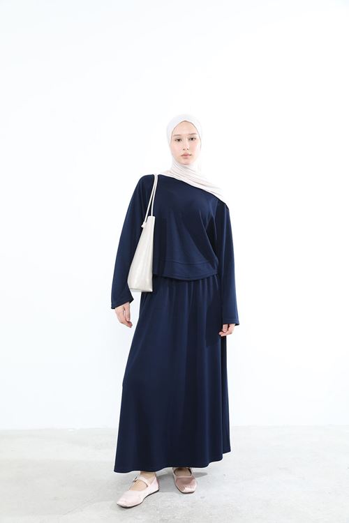 Yarasa Kol Oysho  Etekli Takım-Lacivert