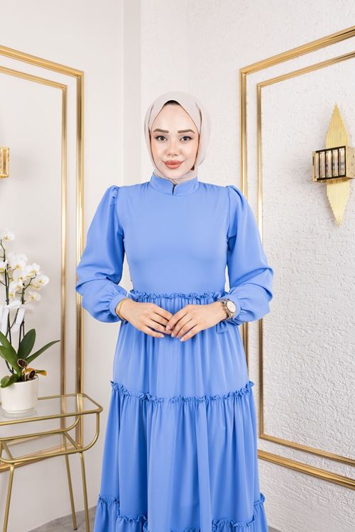 Kat Kat Bible Elbise-İndigo