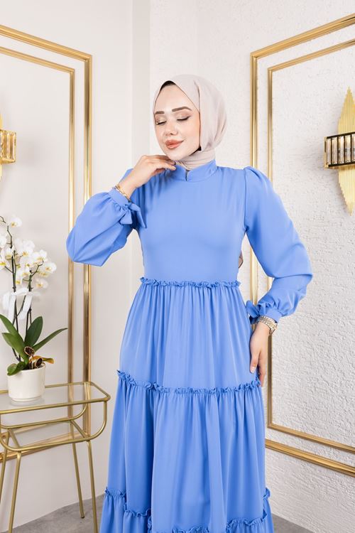 Kat Kat Bible Elbise-İndigo