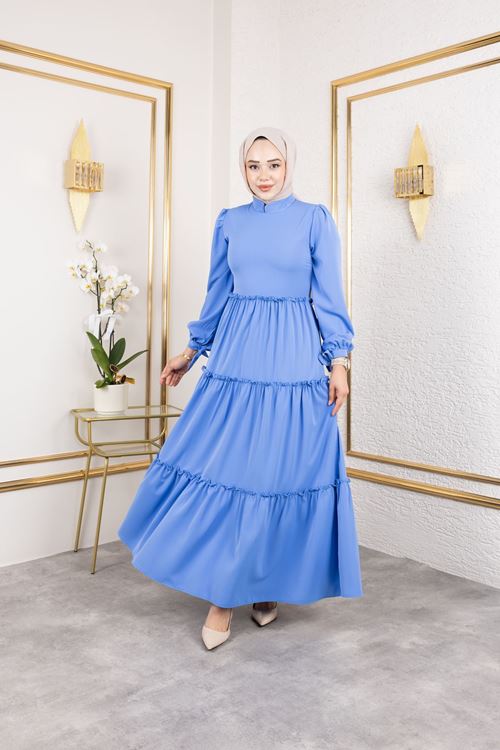 Kat Kat Bible Elbise-İndigo