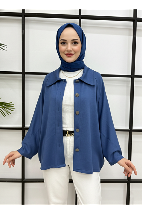 Casual Relax Fit Giy Çık-İndigo