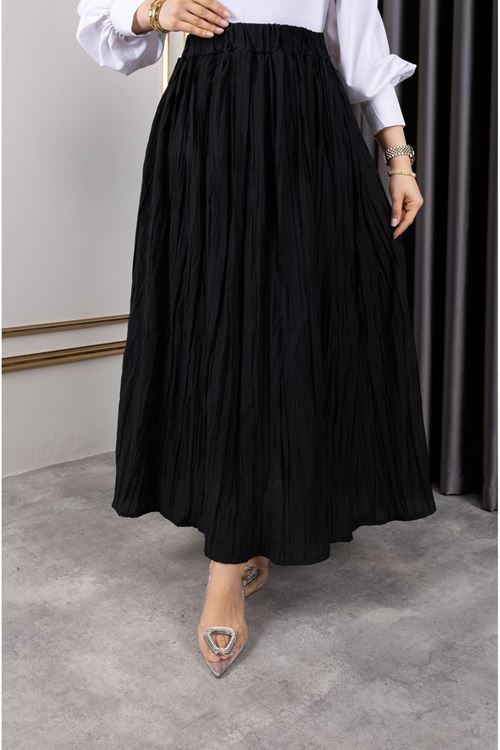 Astarlı Kraş Etek-Siyah