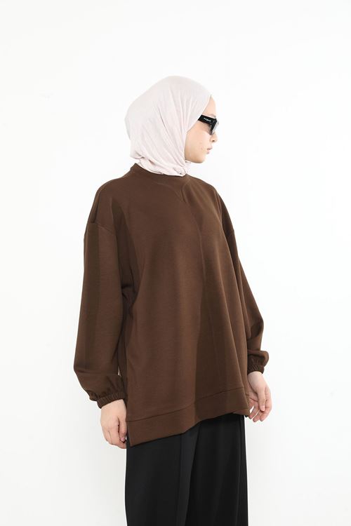 Yaka Detay Oysho Tunik-Kahve