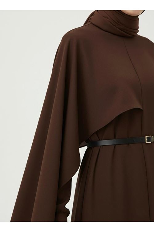 Ön Aller Elbise-Kahve