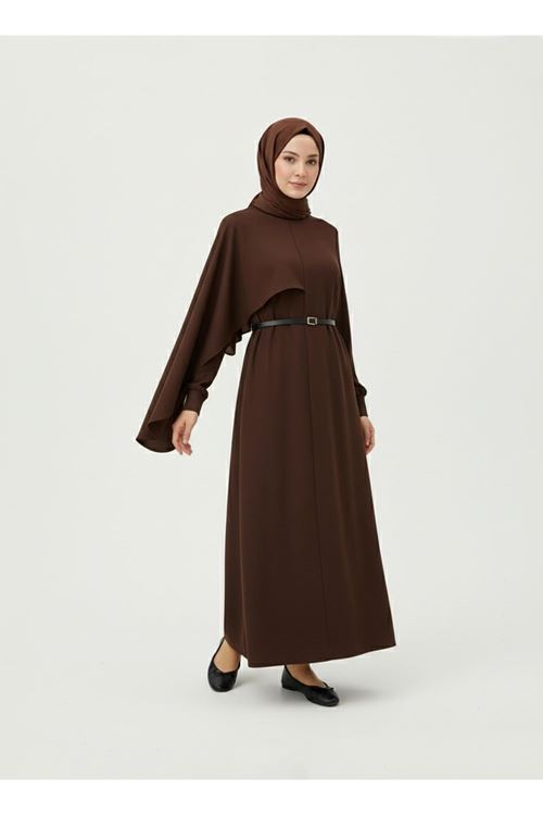 Ön Aller Elbise-Kahve