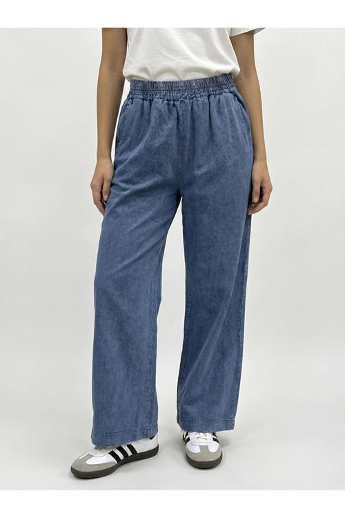 Cep Detay Pantolon-Mavi