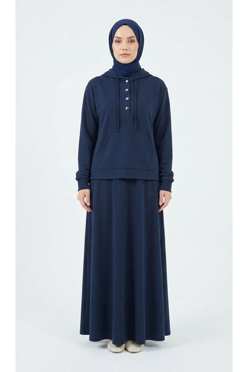 Pat Detay Etekli Takım-Lacivert