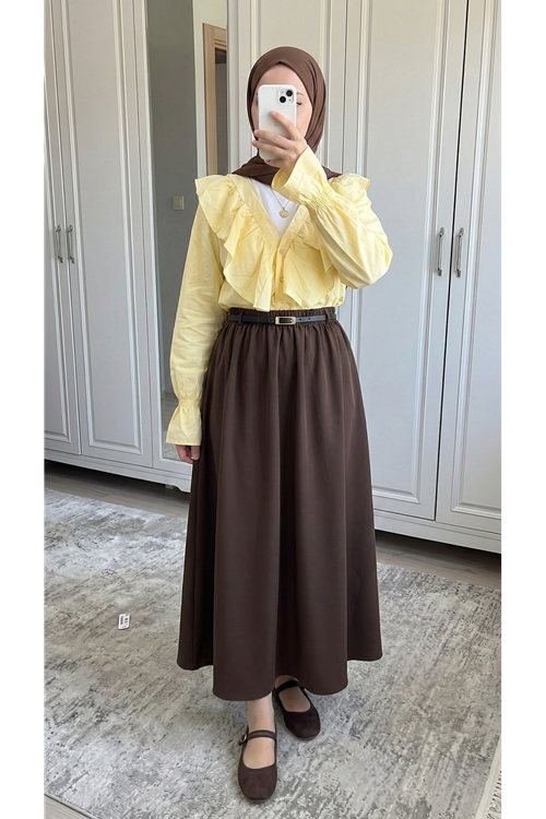 Kemer Detay Soft Etek-Kahve