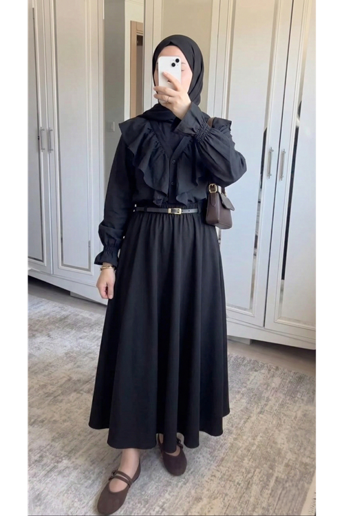 Kemer Detay Soft Etek-Siyah