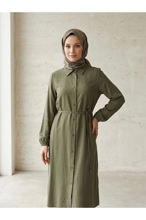 Uzun Tensel Tunik-Haki