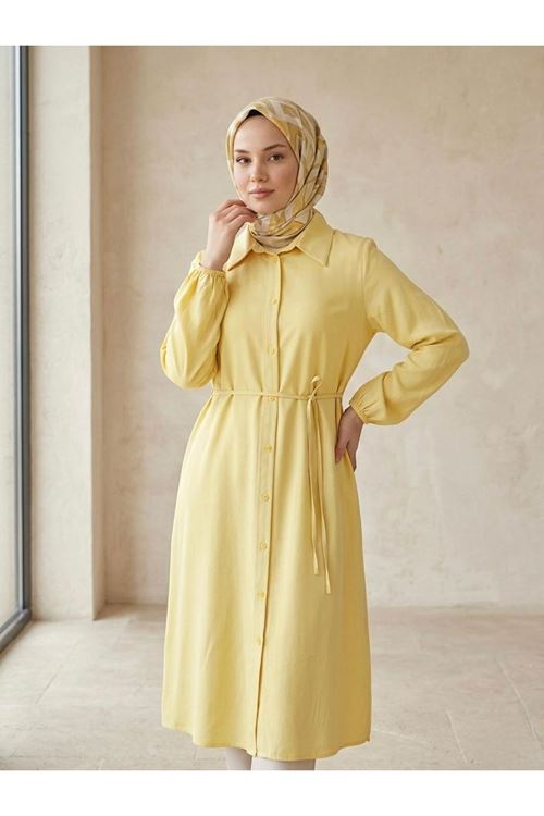 Uzun Tensel Tunik-Sarı