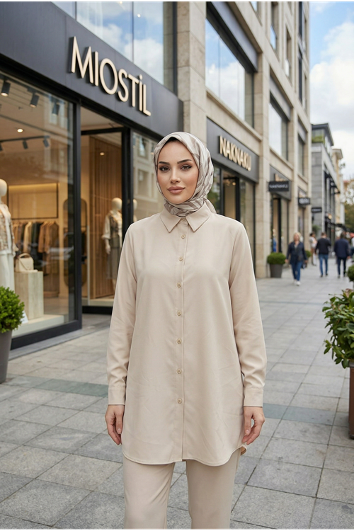 Klasik Dubai Tunik-Taş