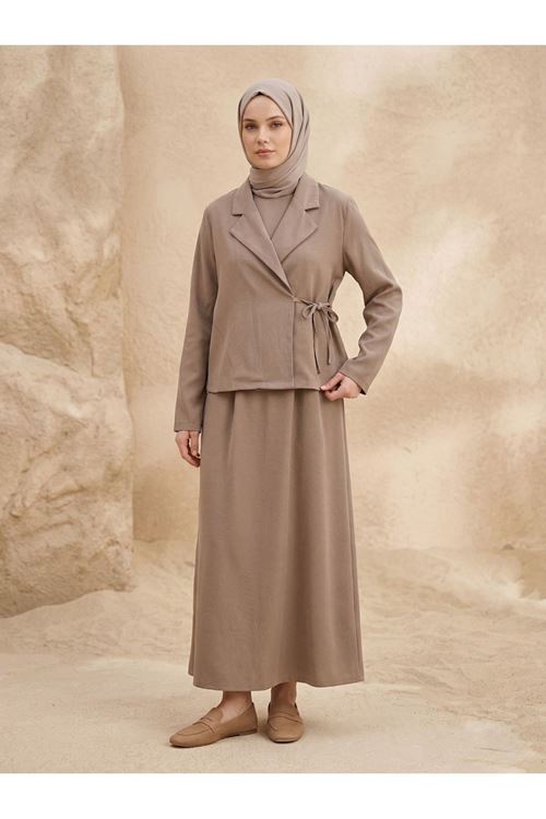 Ceketli İkili Elbise-Duman