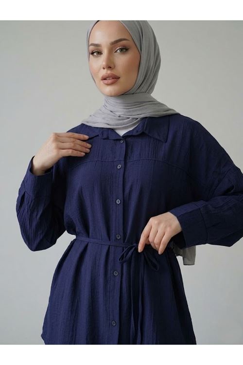 Roba Detay Pantolonlu Çilek Takım-Lacivert