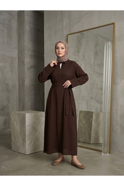 Yarasa Elbise-Kahve