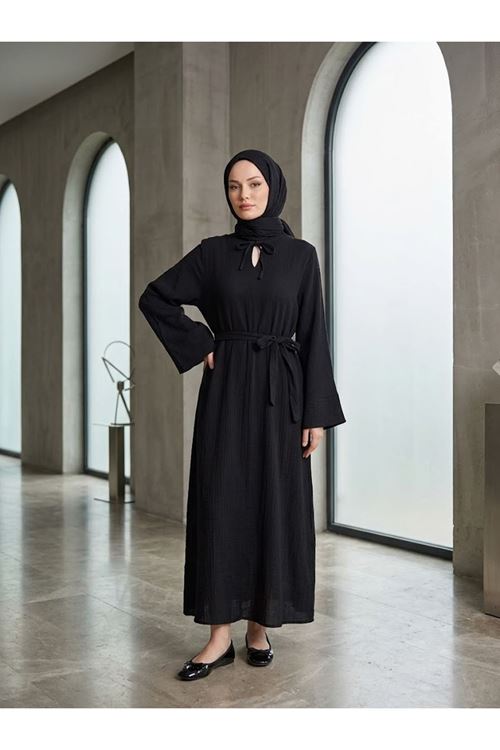 Yarasa Elbise-Siyah