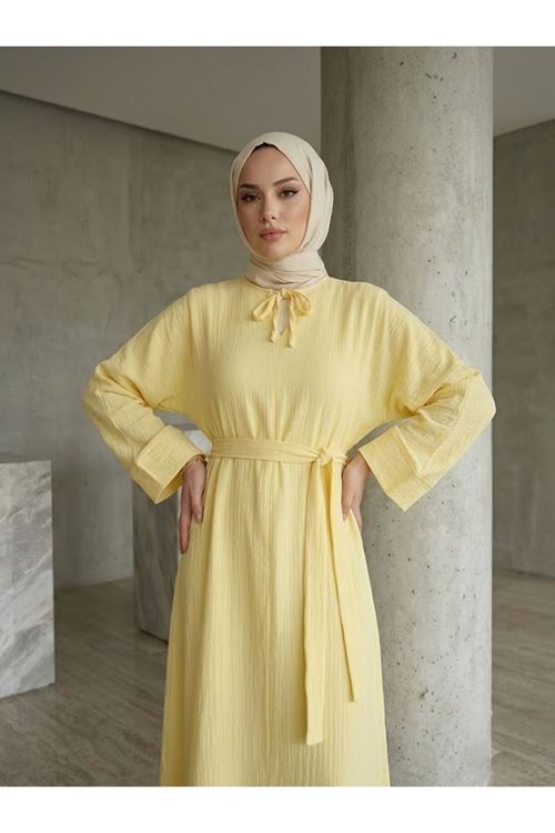 Yarasa Elbise-Sarı