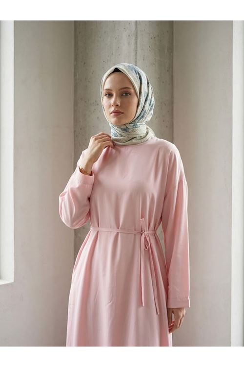 Kupra Elbise-Pembe