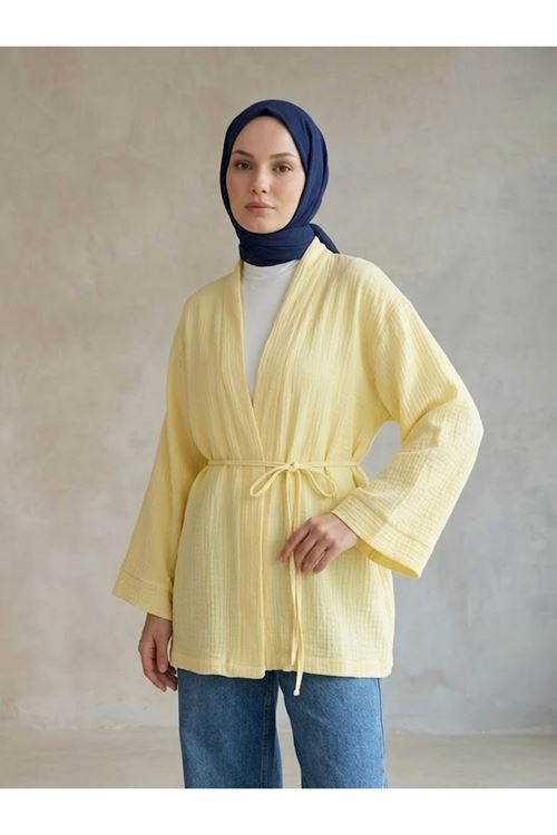 Müslin Kimono-Sarı