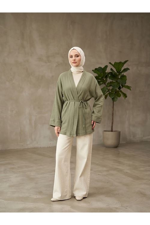 Müslin Hırka-Haki