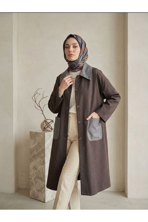 Cep  Detay Asos Ceket-Kahve