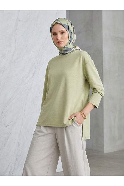 Yırtmaçlı Oysho Tunik-Mint