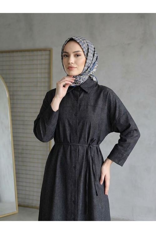 Roba Detay Elbise-Siyah