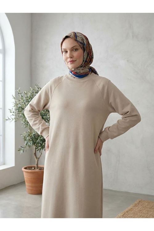 Reglan Kol Oysho Elbise-Bej
