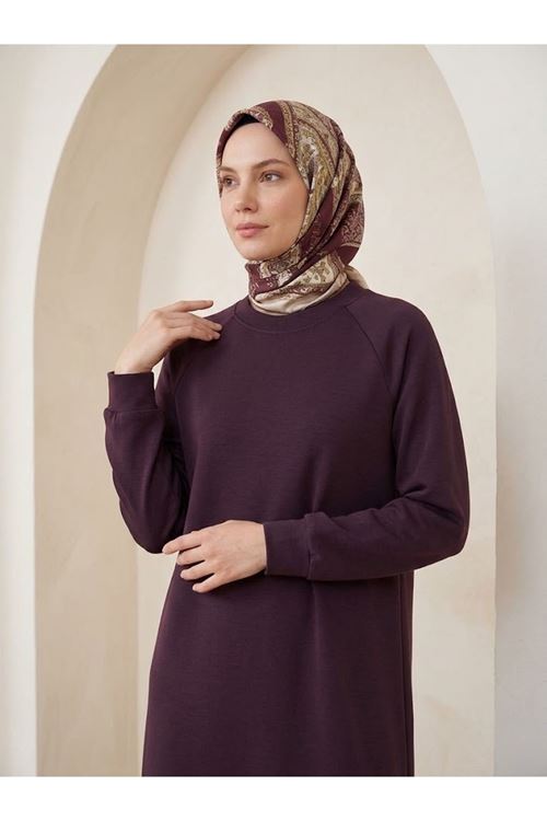 Reglan Kol Oysho Elbise-Bordo