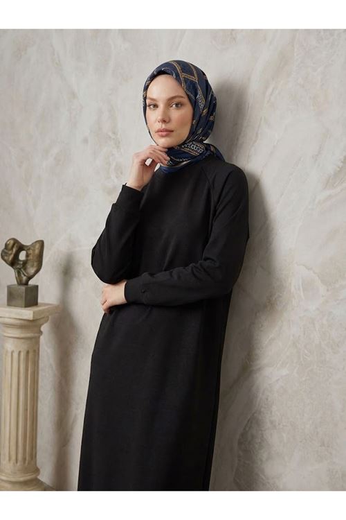 Reglan Kol Oysho Elbise-Siyah