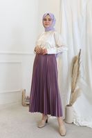 Lakeli Piliseli Etek-Lila