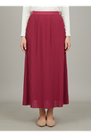 Piliseli Etek-Kırmızı