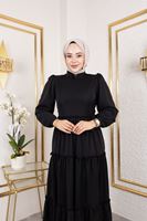 Kat Kat Bible Elbise-Siyah