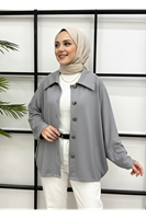 Casual Relax Fit Giy Çık-Gri