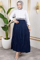 Astarlı Kraş Etek-Lacivert