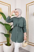 Aller Detay Tunik-Haki