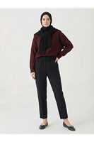 Dar Paça Atlas Pantolon-Siyah