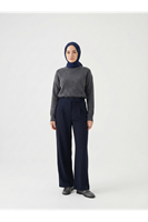 Cırt Bantlı Pantolon-Lacivert