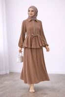 Eteği Balon Fermuar Detay Takım-Vizon